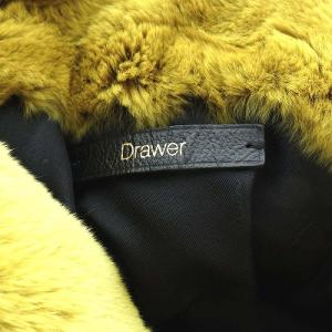 Drawer ファーバッグ シルク 黄