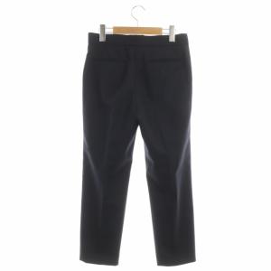 Drawer ウールモヘヤシャンブレーベーシックパンツ テーパード スラックス 36 ネイビー