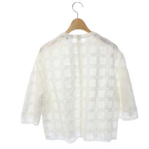 Drawer 19SS シルク混ブラウス 36 ホワイト