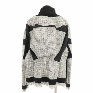 sacai 20SS Summer Tweed Jacket スタンドカラージャケット ツイード 切替 1
