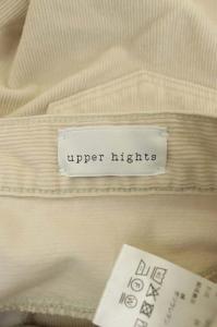 upper hights TAYLOR CORDUROY DENIM パンツ カットオフ 25 ライトベージュ