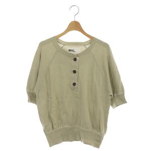 20SS FINE SLUB COTTON LINEN ニット 2 カーキ