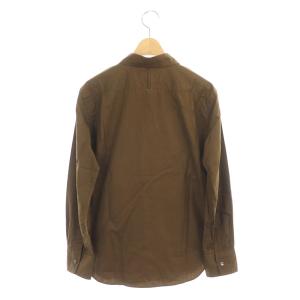 MARGARET HOWELL 19SS ファインコットンポプリンシャツ ブラウン