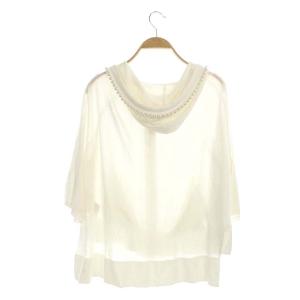 Grace Class 20SS パールニットフーディー ホワイト