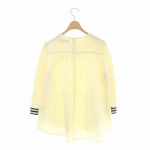 BORDERS at BALCONY ウールフレアブラウス 36 オフホワイト