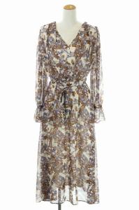 19SS GARDEN CHIFFON DRESS マルチカラー