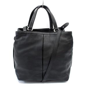 Salvatore Ferragamo ヴァラリボン ショルダーバッグ  2WAY レザー ブラック