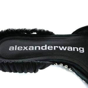 alexanderwang Nina ミュール スタッズ スリング ポインテッドトゥ スウェード 37 ブラック