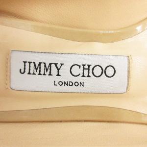 JIMMY CHOO パンプス ローヒール ポインテッドトゥ エナメル 35 ベージュ