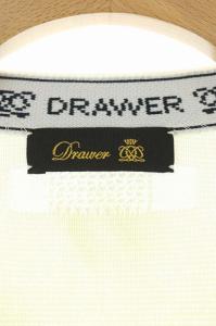 Drawer 19SS ミラノ フリンジニットコート ノーカラー ロング オフホワイト