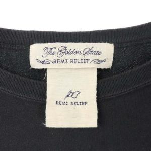 REMI RELIEF コットンロングスリーブスウェットTシャツ F グレー