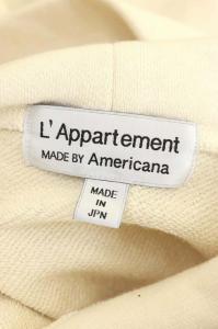 AMERICANA L'Appartement取扱い 21SS フードワンピース スウェット ベージュ