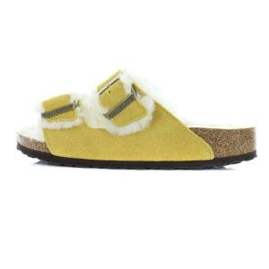 BIRKENSTOCK Arizona Shearling サンダル 38 イエロー