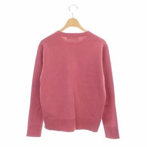 ebure シルクコットンクルーネックニットセーター ピンク