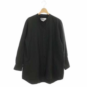 21AW UNEVEN CHECK COTTON カラーレスシャツ ブラウス 3 チャコールグレー