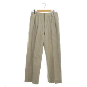 20SS COTTON LINEN OXFORD パンツ ワイド 2 ライトグレージュ