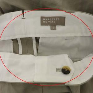 MARGARET HOWELL 20SS COTTON LINEN OXFORD パンツ ワイド 2 ライトグレージュ