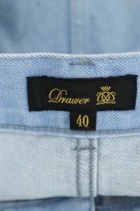 Drawer デニムフレアスカート 40 ライトブルー