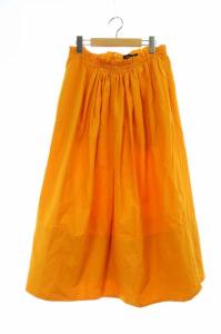 ウェストギャザースカート 38 オレンジ