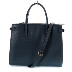 FURLA 2wayレザートートバッグ ネイビー