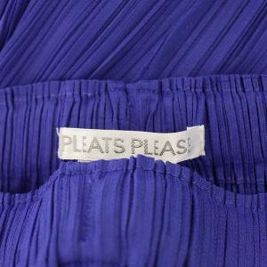 PLEATS PLEASE ISSEY MIYAKE 20AW プリーツテーパードパンツ ブルー