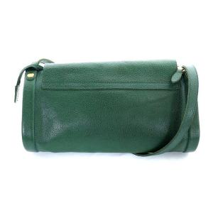 IL BISONTE ショルダーバッグ レザー 牛革 緑