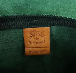 IL BISONTE ショルダーバッグ レザー 牛革 緑