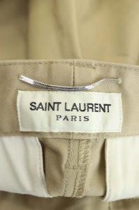 SAINT LAURENT PARIS 500196 チノストレッチパンツ テーパード ボタンフライ 30 ベージュ 
