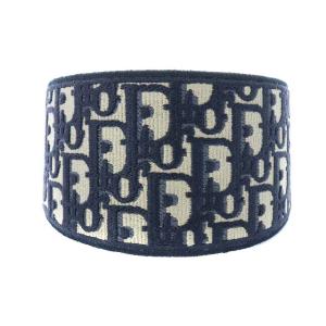 Christian Dior D-OBLIQUE ヘッドバンド カチューシャ オブリーク トロッター ネイビー