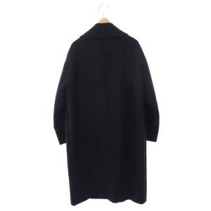ENFOLD ドロップショルダーウールチェスターコート 36 ネイビー