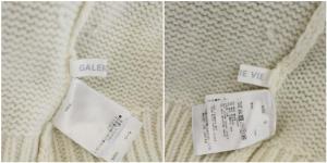 GALERIE VIE 20AW ファインウールハンギングダイタートルネックプルオーバーニットセーター ラベンダー