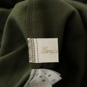 Grace Class 21AW サテン切替ジャージマキシワンピース 36 カーキ