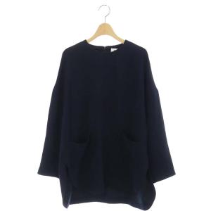 20AW ライトバックウォームBigポケットプルオーバー カットソー 38 ネイビー