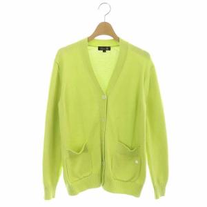 7Gコットン天竺カーディガン 1 黄緑
