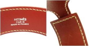 HERMES アルテミス ブレスレット レザー C刻印 茶