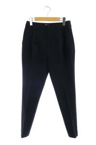 ライトダブルクロスタックアンクルトラウザーパンツ ダークネイビー