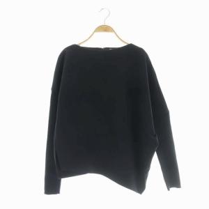 ライトダブルクロスニットスリーブPO カットソー 長袖 切替 38 ネイビー