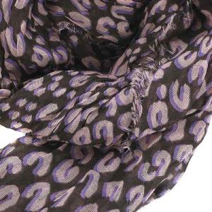 LOUIS VUITTON エトールレオパード ストール フリンジ カシミヤ シルク混 ピンク