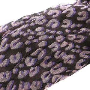 LOUIS VUITTON エトールレオパード ストール フリンジ カシミヤ シルク混 ピンク