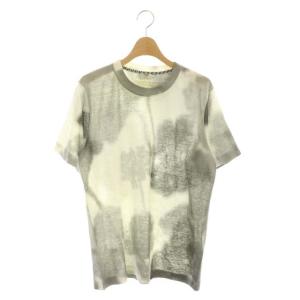 リネンクルーネック半袖Tシャツ グレー