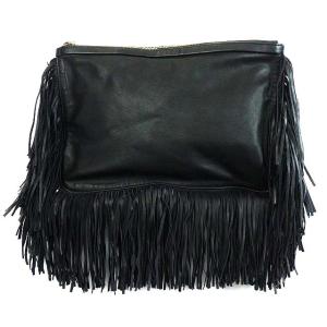 PIERRE HARDY レザークラッチバッグ ブラック