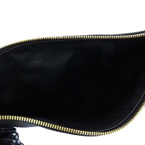 PIERRE HARDY レザークラッチバッグ ブラック