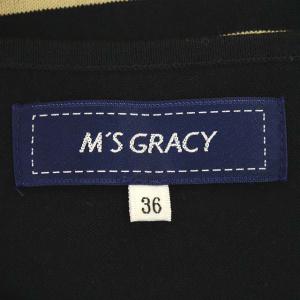 M'S GRACY 20SS Border One-piece 36 ブラック