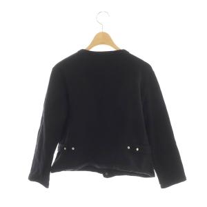 agnes b. 18AW 裏起毛プレッションカーディガン ブラック