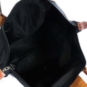 Longchamp ルプリアージュ トートバッグ ハンドバッグ ナイロン ブラック ブラウン