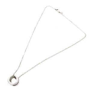 BVLGARI B-ZERO1 ネックレス K18WG リング ロゴ