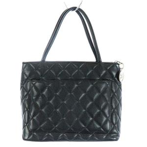 CHANEL 復刻 トートバッグ キャビアスキン マトラッセ ココマーク 6番台