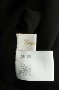 Grace Class 19AW ウールタッチショールカラーコート 38 ブラック