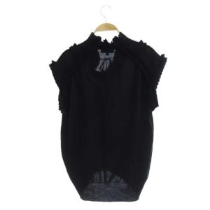 Drawer プリーツノースリーブニット 1 黒