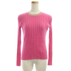 18Gリブクルーネックニット 2 ピンク